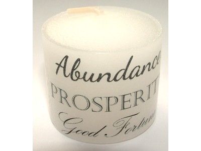 Candle - Abundance Prosperity Good Fortune - 3.5cm
