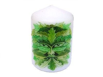 Candle - The Green Man - 8 x 5.7cm - 15 hour