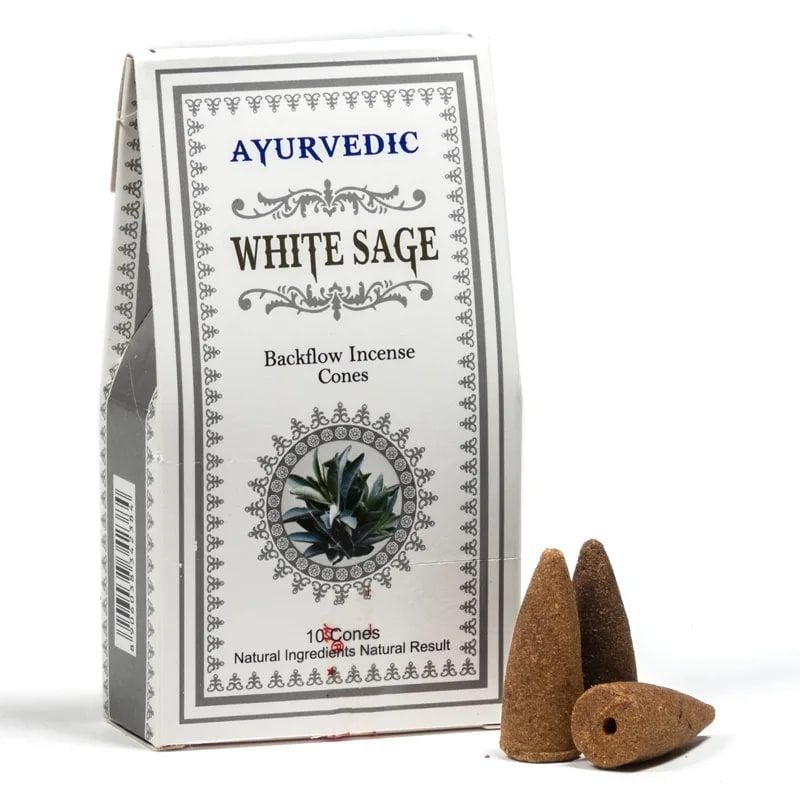 Backflow Incense Cones - White Sage