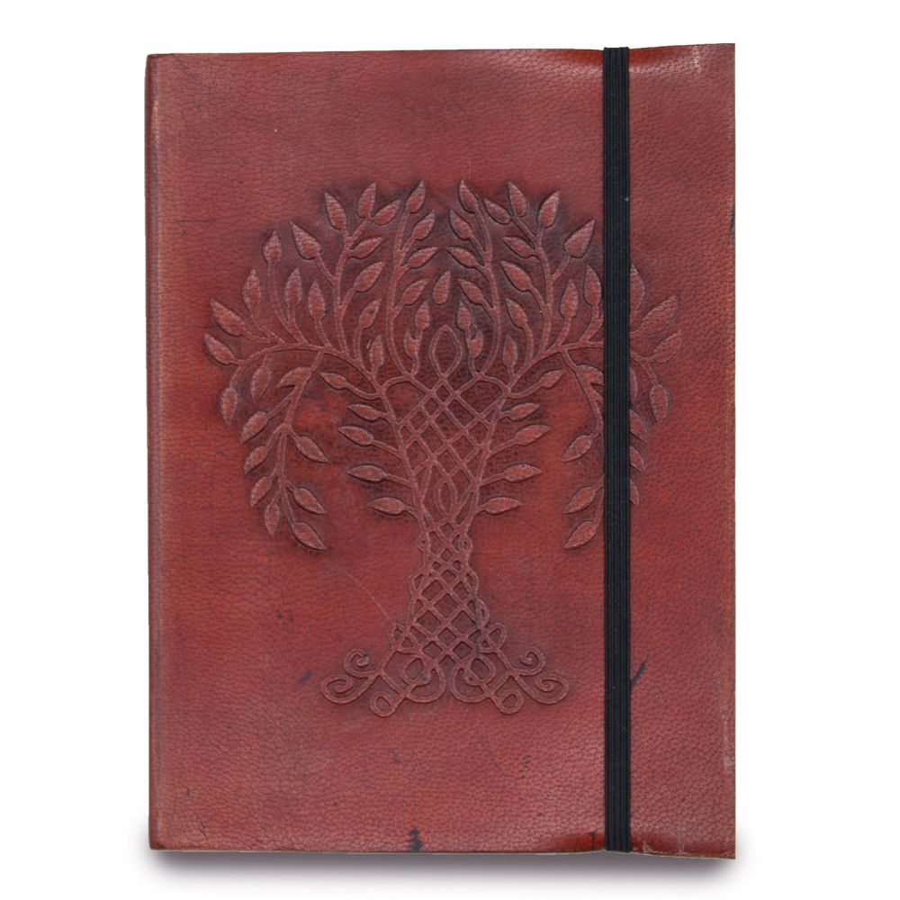 Leather Tree of Life Notebook (6x4") 