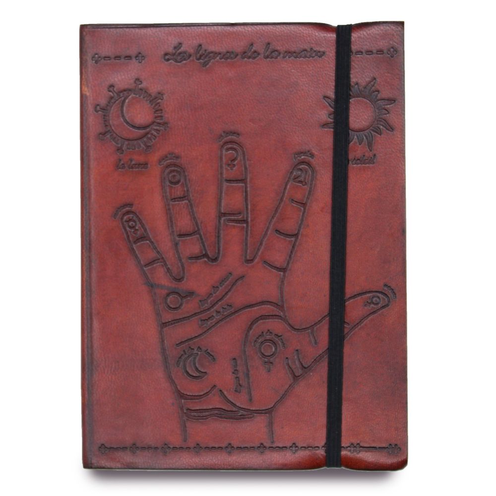 Leather Palmistry Notebook (6x4") 