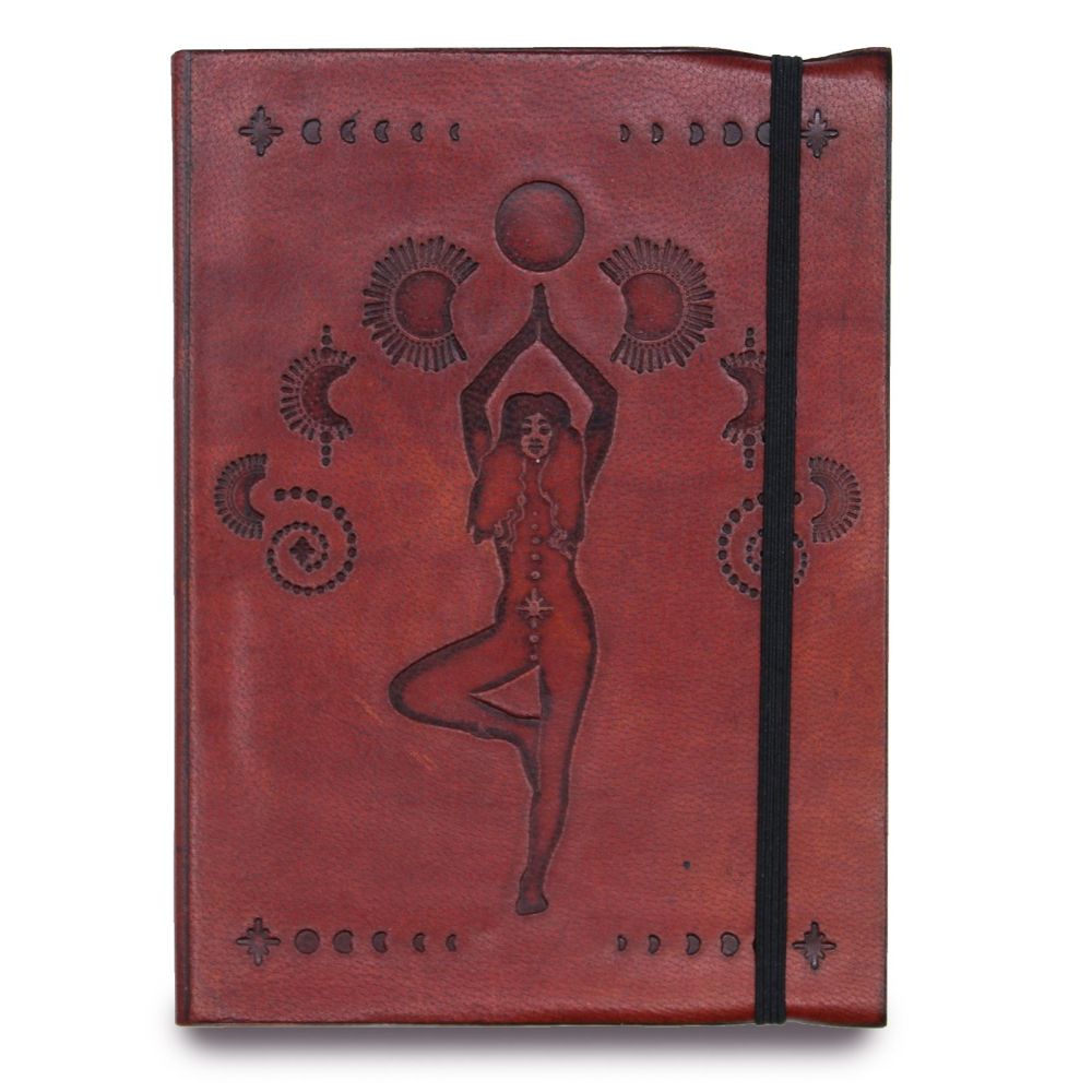 Leather Cosmic Goddess Notebook (6x4") 