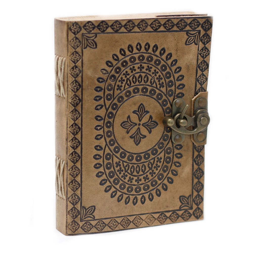 Leather Mandala Notebook  (7x5") 200 pages