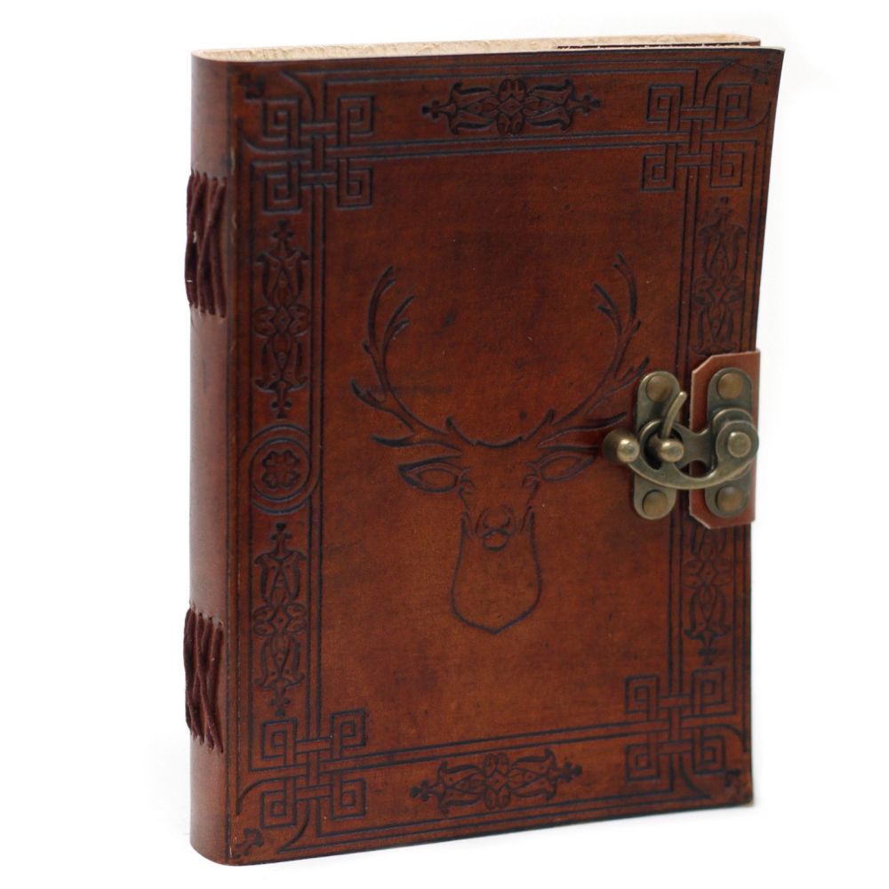 Leather Stag Notebook  (6x8") 200 pages
