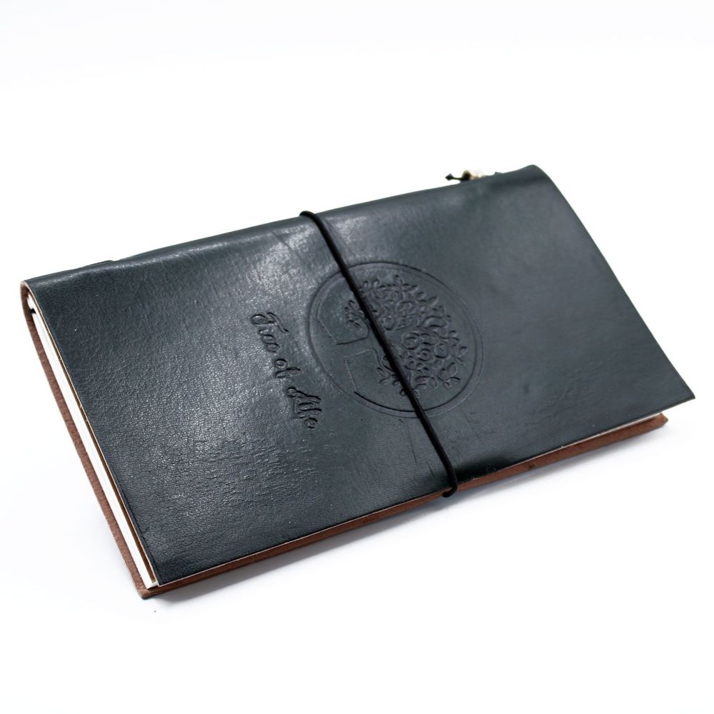 Leather Tree of Life Journal (22x12cm) 80 pages