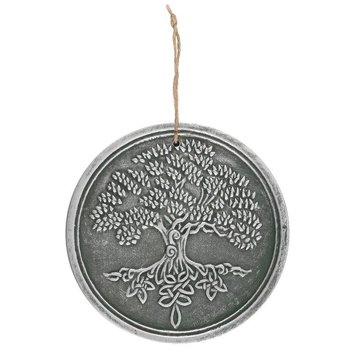 Terracotta Plaque - Tree of Life (Silver)