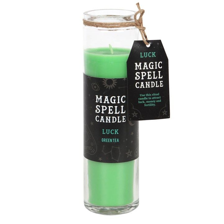 Spell Tube Candle - Green Tea Luck