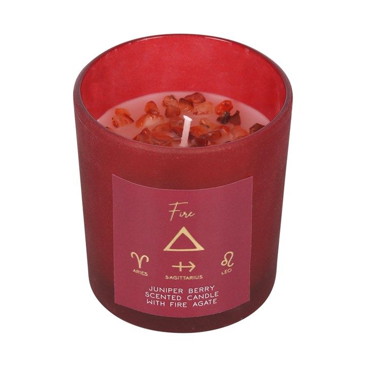 Element Candle - Fire \(Juniper Berry Fire Agate\)