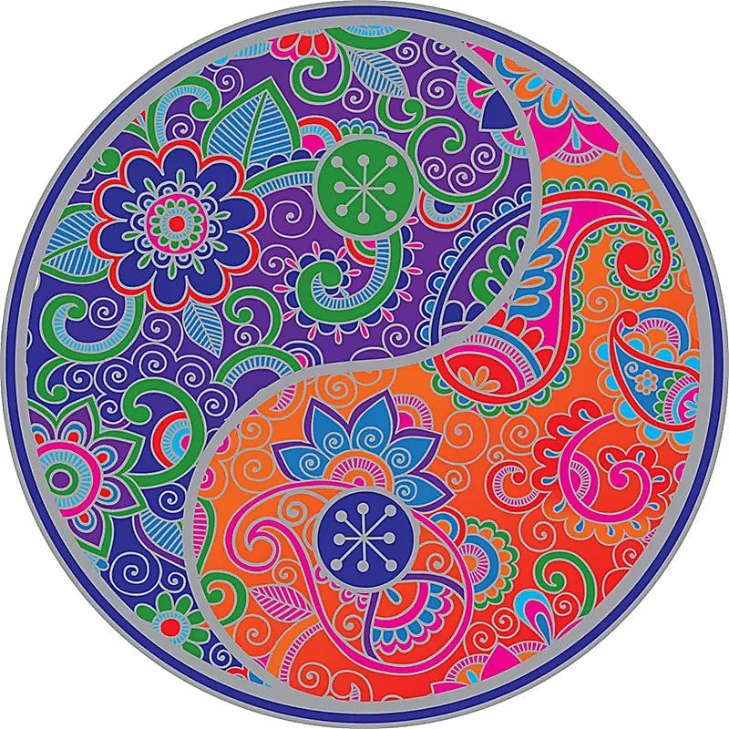Window Sticker SUNSEAL Yin Yang Mandala