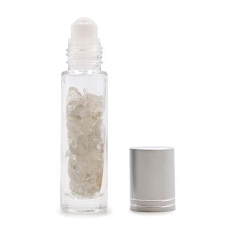 Gemstone Essential Oil Roller Bottle - Clear Quartz