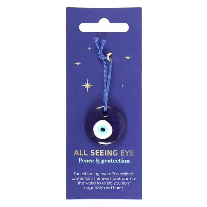 All Seeing Eye Lucky Glass Protection Charm
