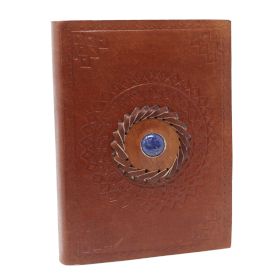 Leather Lapis Lazuli Notebook (7x5") 200 pages