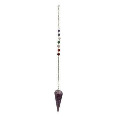 Pendulum  Chakra Chain - Lepidolite