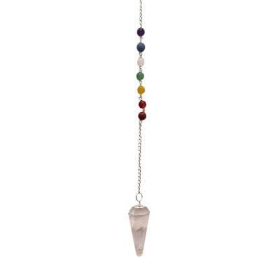 Pendulum  Chakra Chain - Quartz, Clear