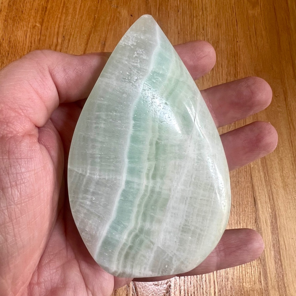 Pistachio Calcite Standing Freeform 270g