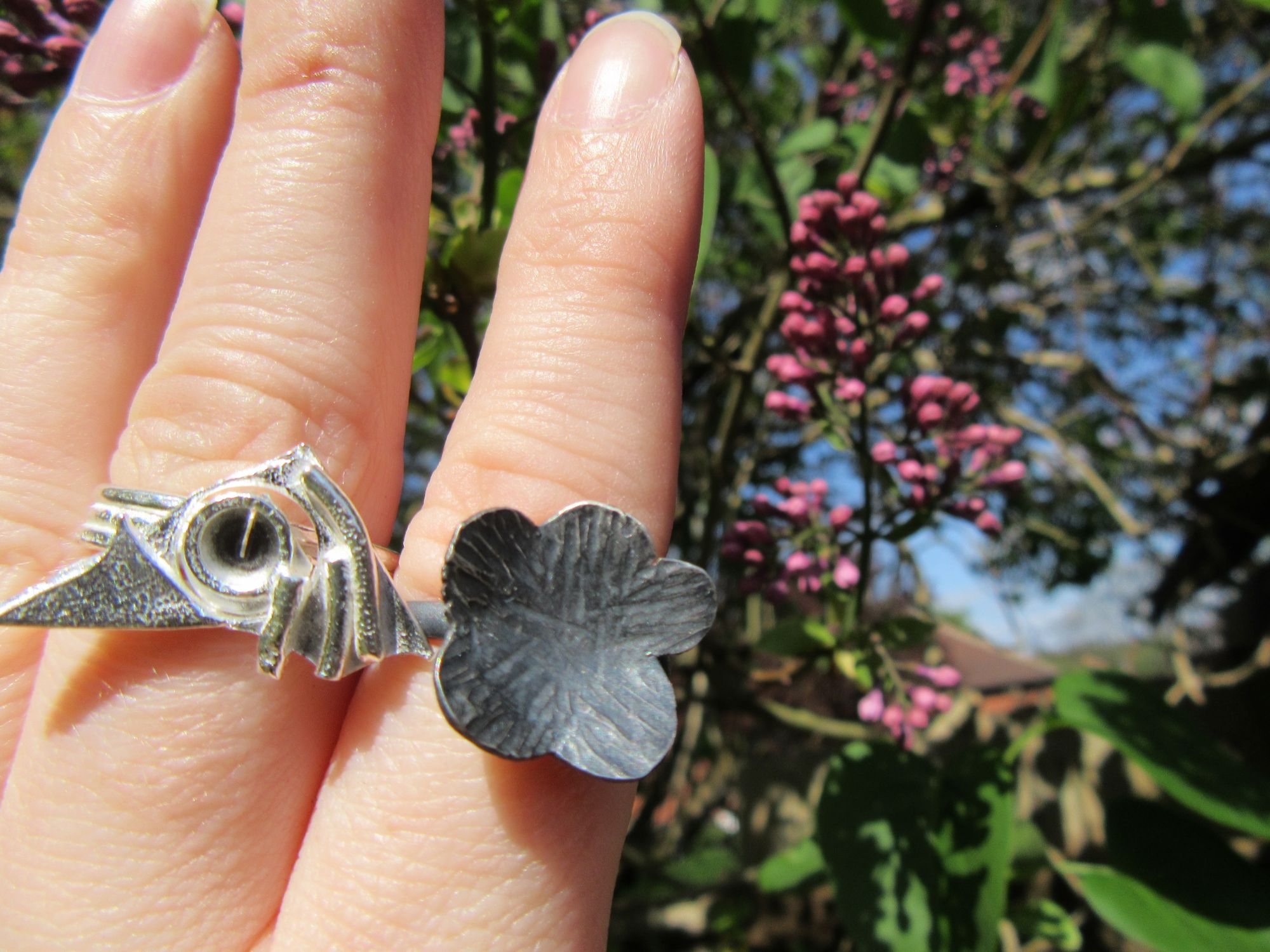 Pointy and Flower Rings