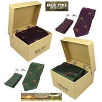 Tie, Hanky & Cufflinks Pheasant Gift Set from Jack Pyke