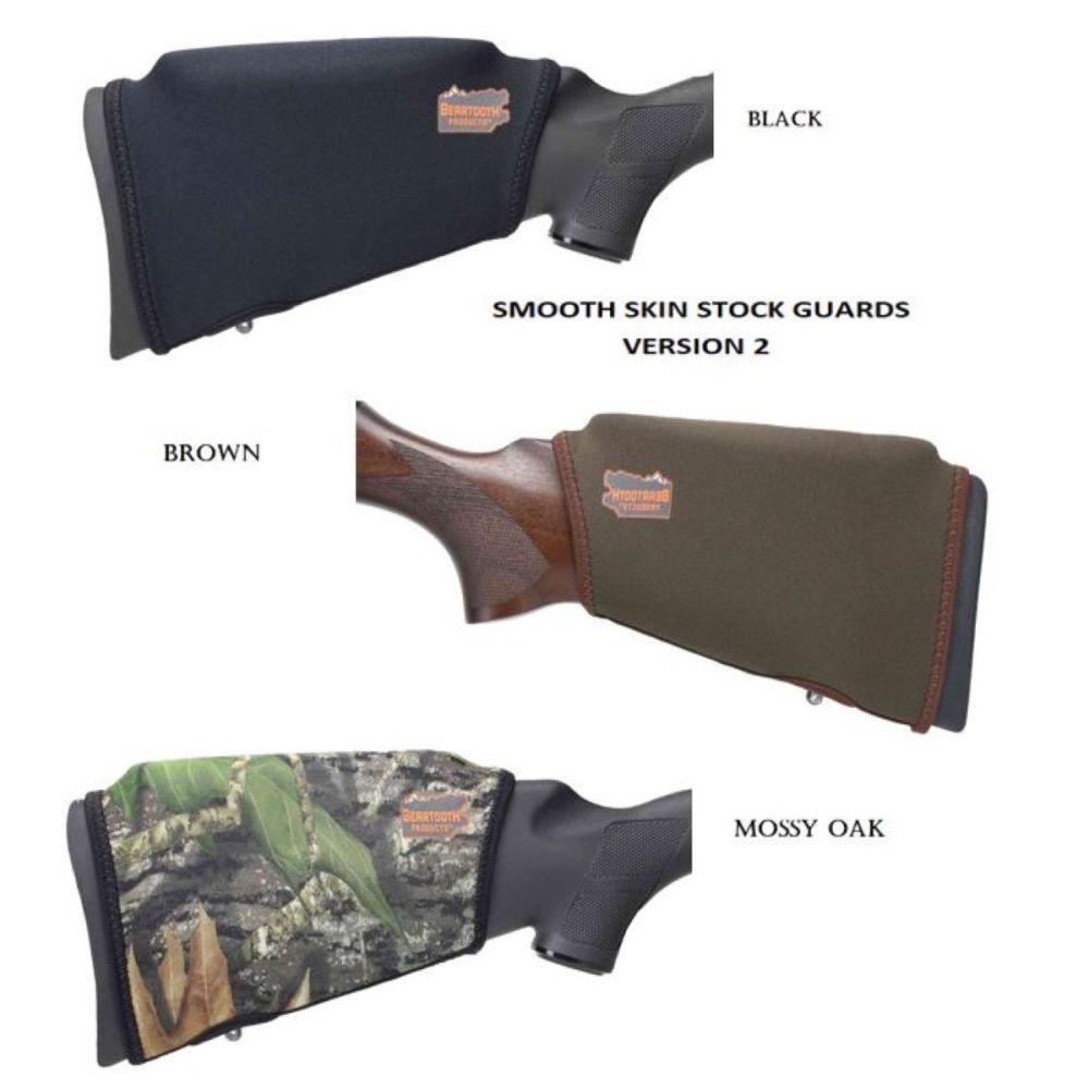 Beartooth rifle stock comb raising smooth skin kit, Brown, Black or Camo.