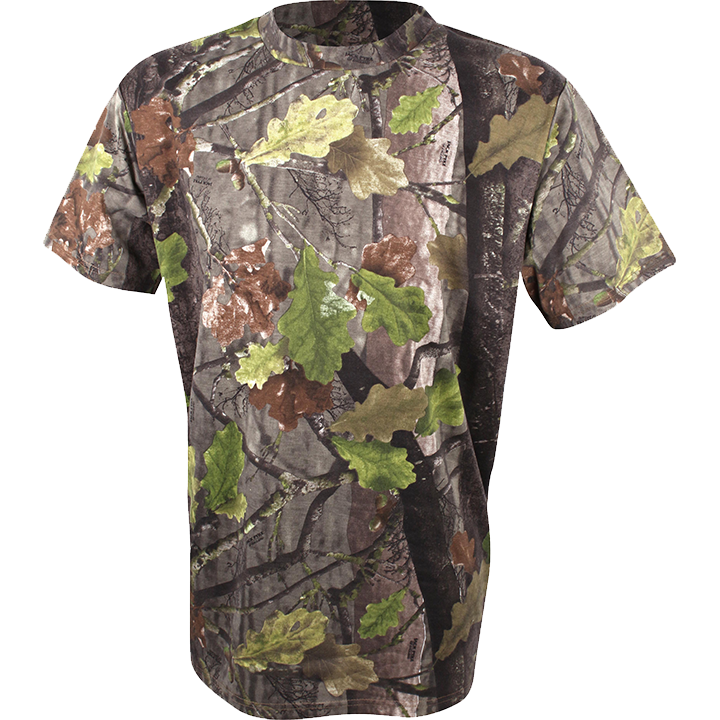 Jack Pyke Short Sleeve T-Shirt in  English Oak Evolution Camouflage Print