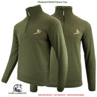 Jack Pyke Green Game Fleece Jumper / Pullover with Pheasant Motif