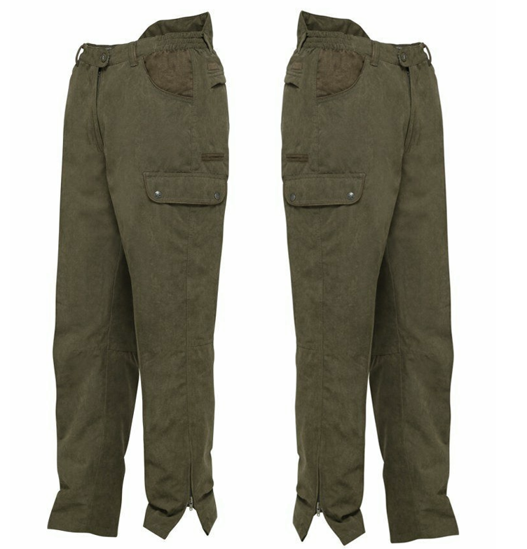 Marly Hunting Trousers. Taped Seams, Leg Zips, 6 Pockets Plus One