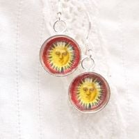 Splendor Solis sun earrings