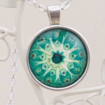 Ernst Haeckel Botryllus pendant, green