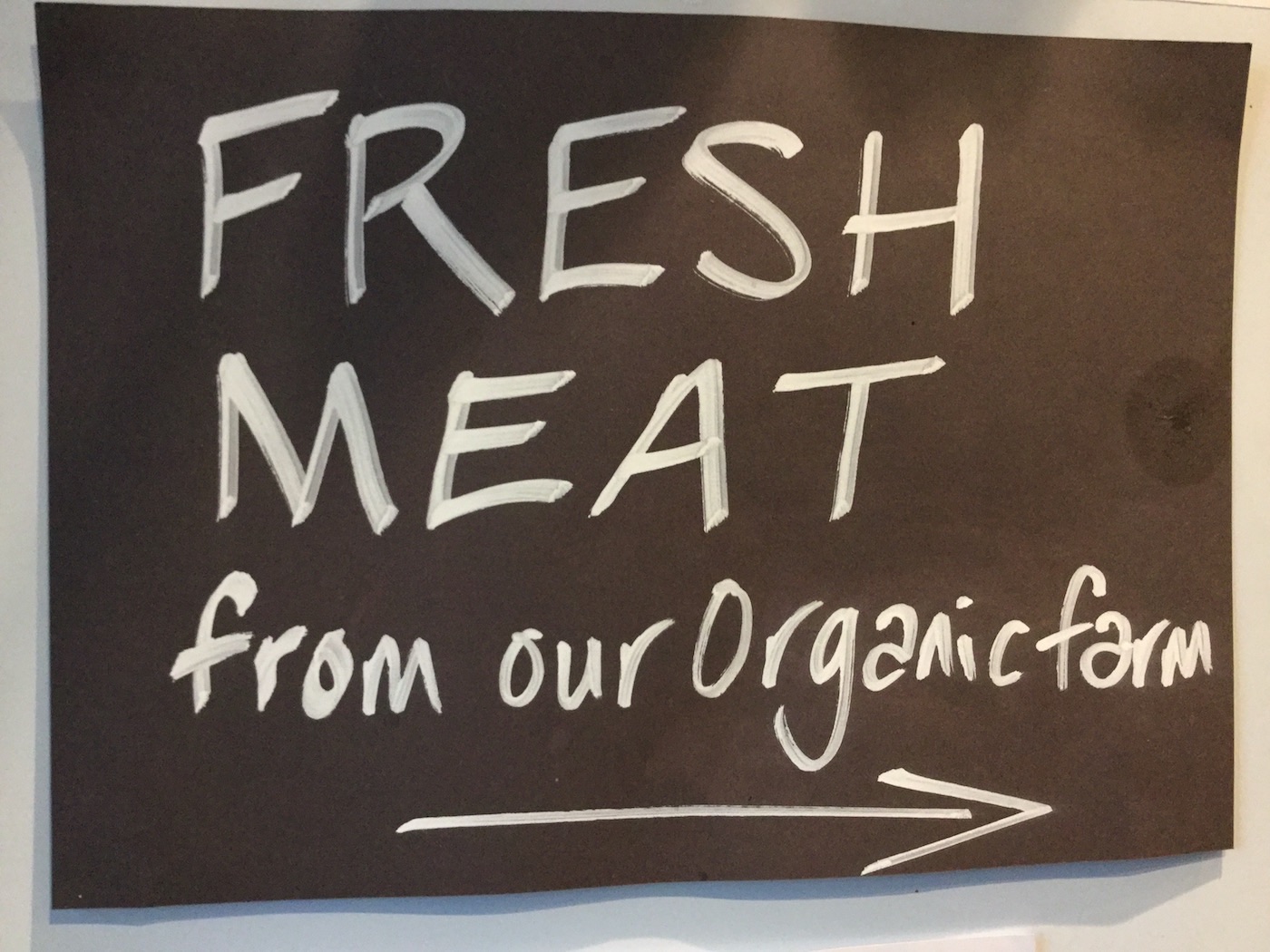 meat sign