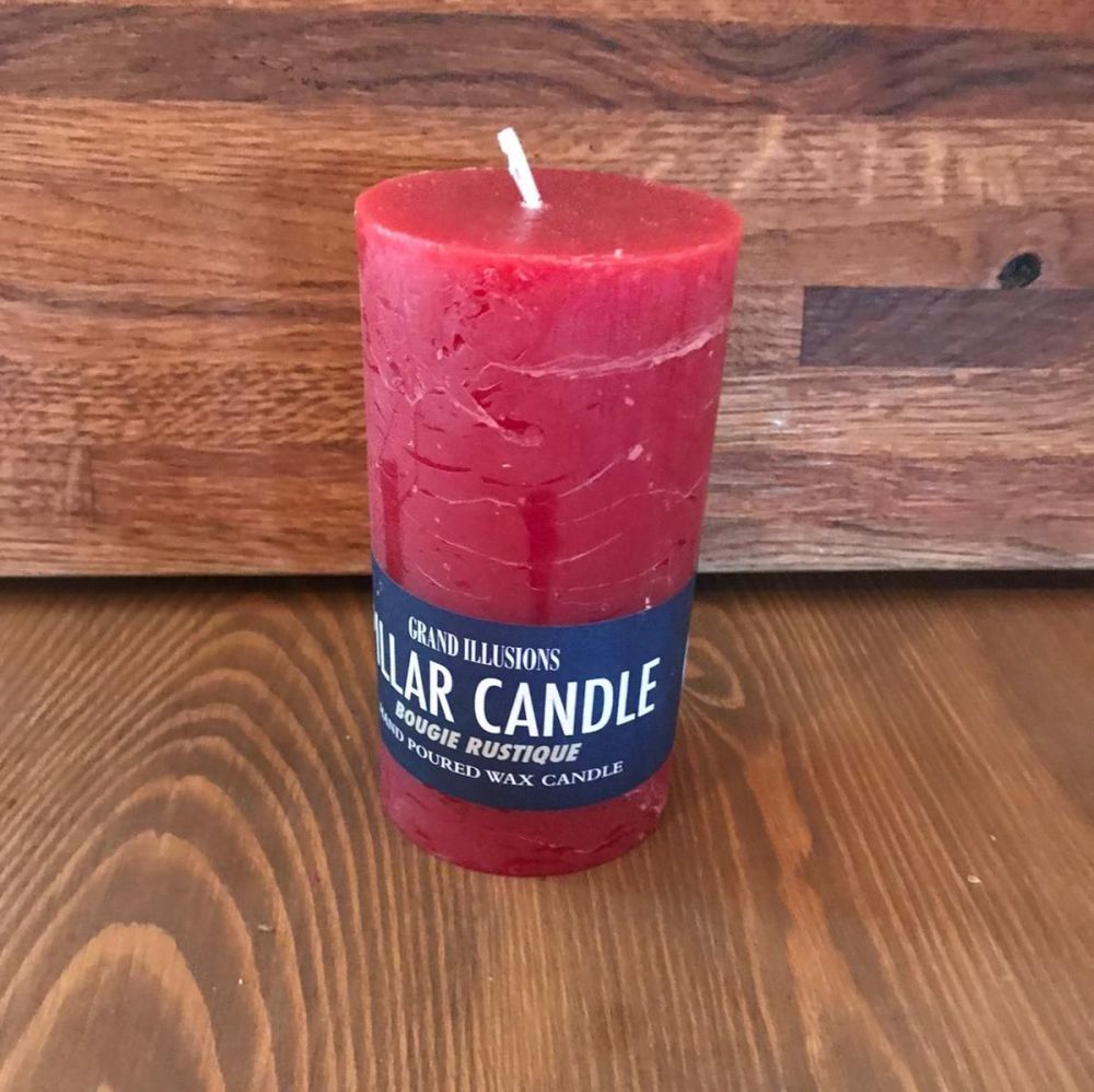 Candles - Tall Red Pillar Candle