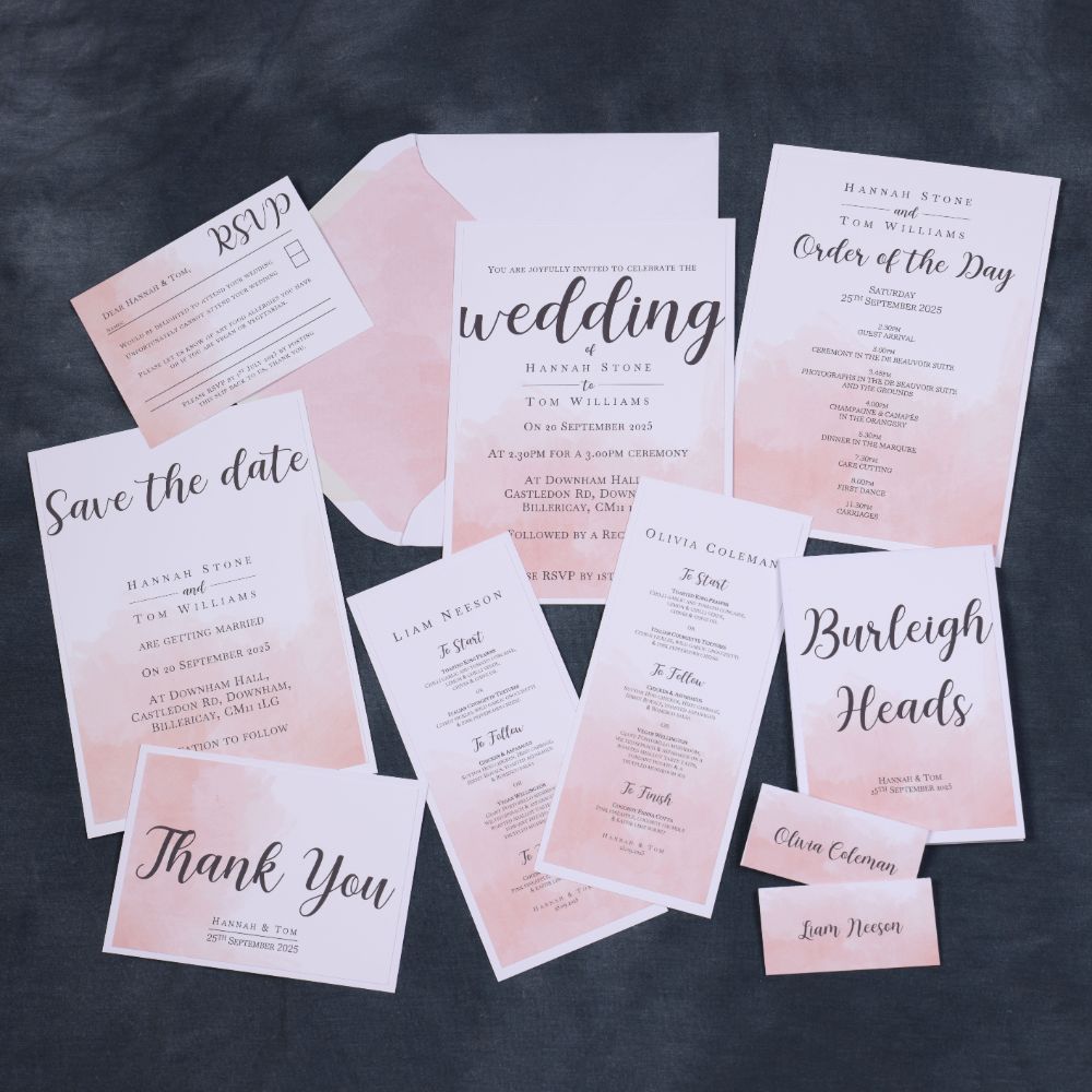 Candyfloss Wedding Stationery Collection