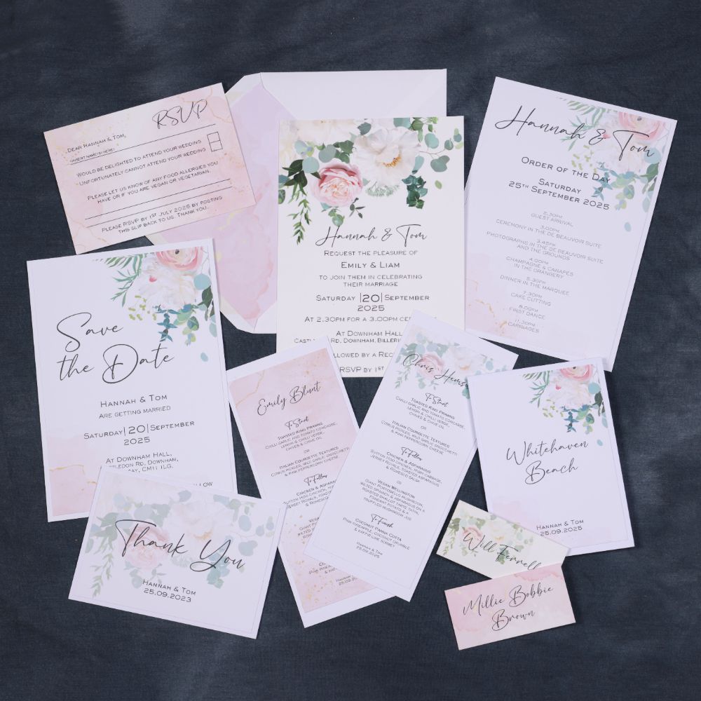Romance & Roses Wedding Stationery Collection