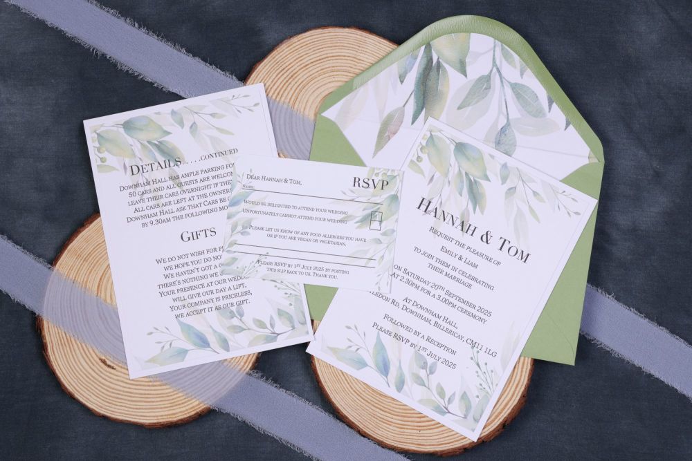 Eucalyptus Eternity Wedding Invitation