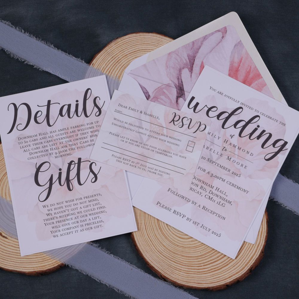 The Bold and the Beautiful Wedding Invitation - Option 1