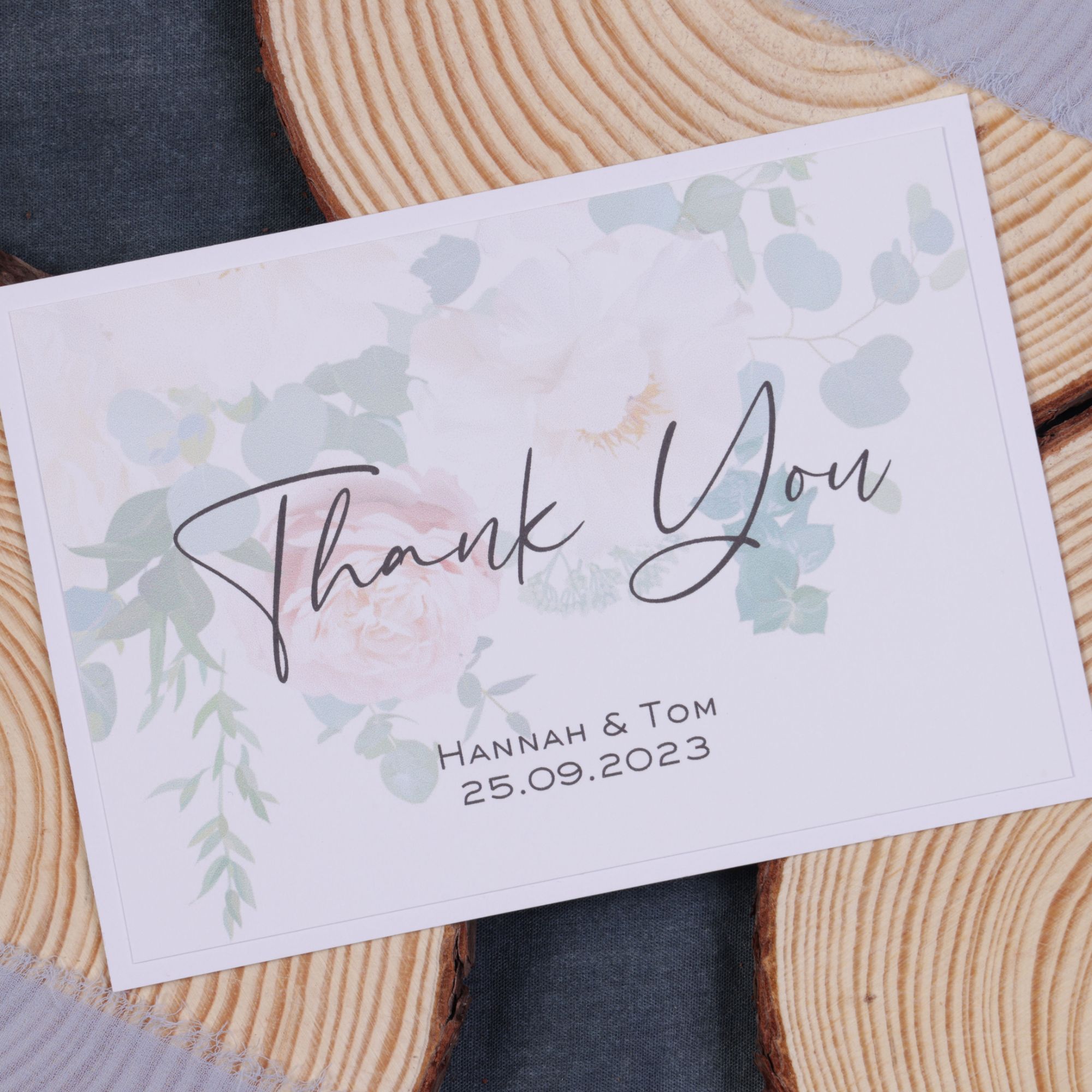 Romance & Roses Thank You Card
