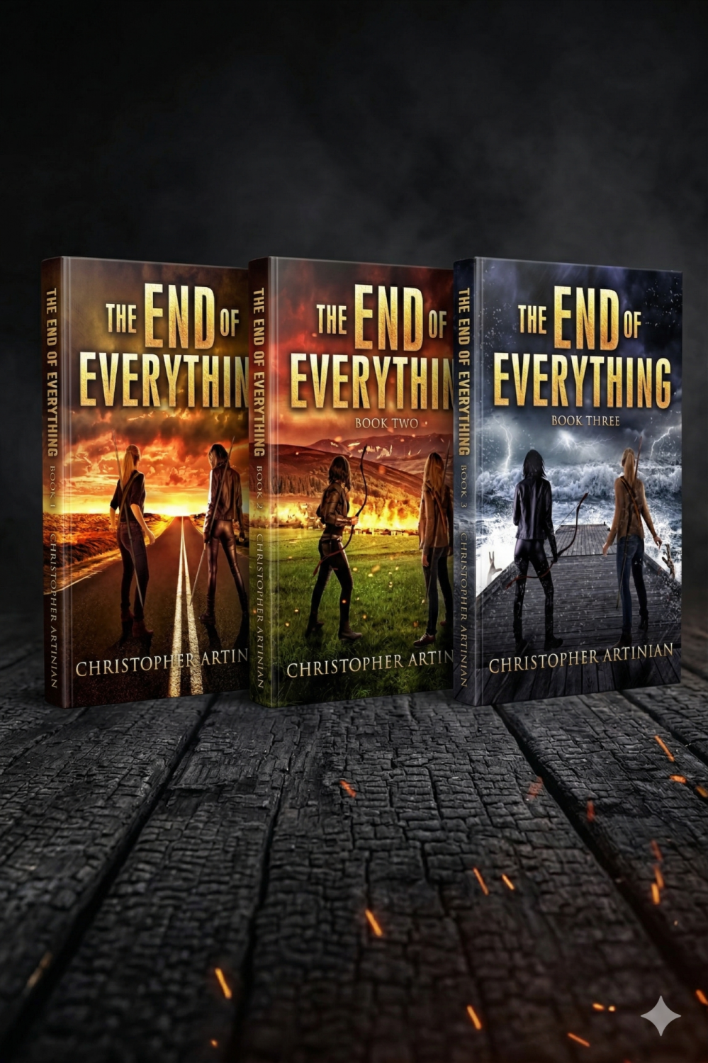 THE END OF EVERYTHING TRIO (SIGNED PAPERBACKS)