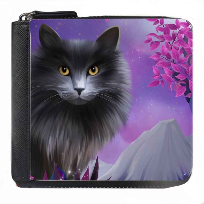 Fantasy Cat - Obsidion - Small Purse - Boxed