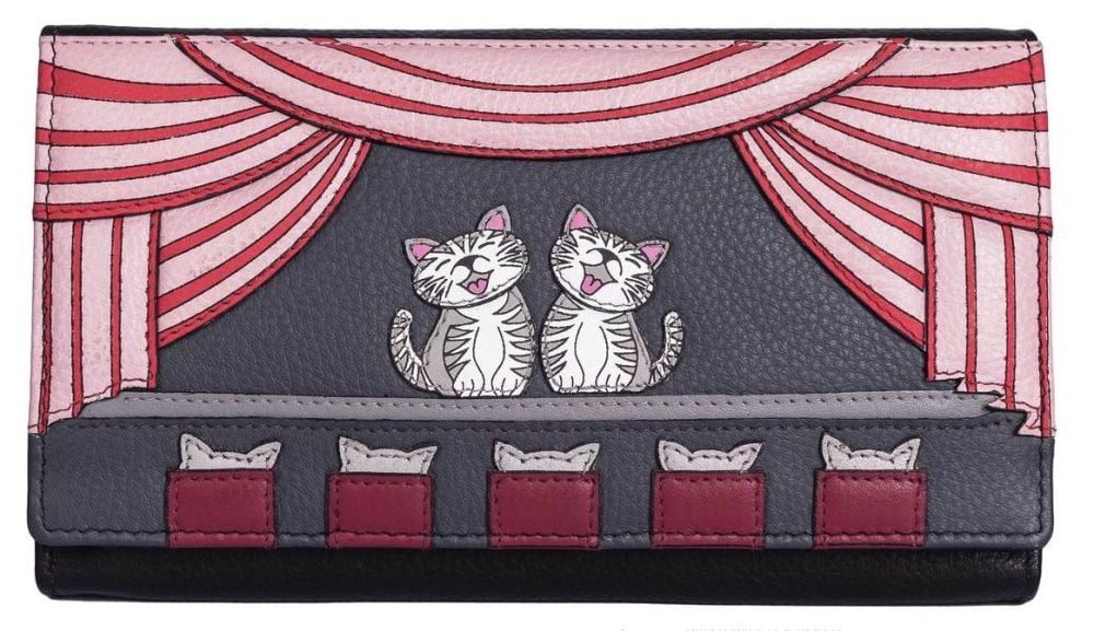 Cats the Meowsical Leather Matinee Purse - 3498 37