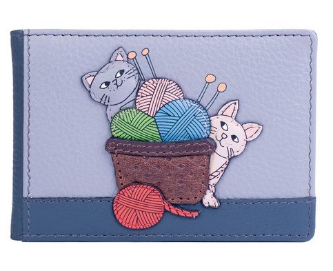 Knitting Cats Card Holder RFID - 65953