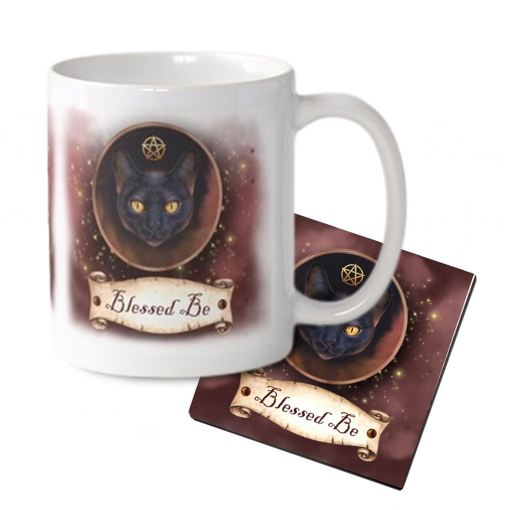 Cat Mug & Coaster Set - Blessed Be Mug