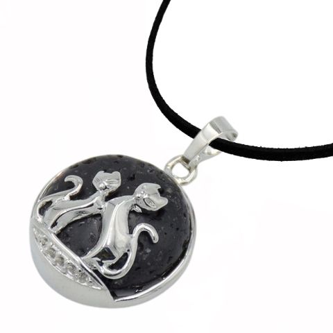 Cat online couple necklace