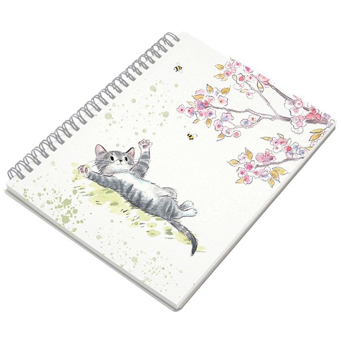 Hardbacked - Paper Shed Tabby Cat A6 Notebook