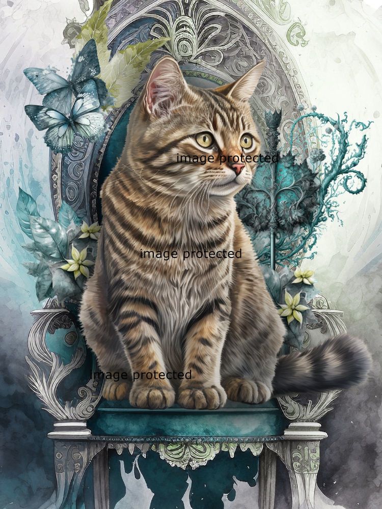 Tabby Cat Art Print - Prince
