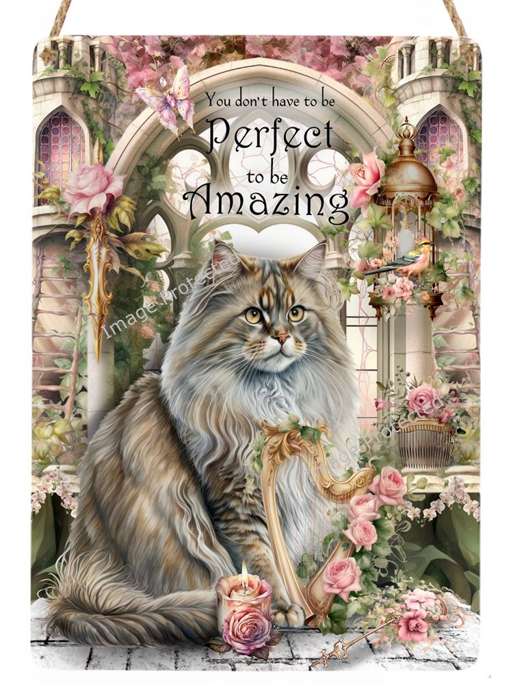 Cat Sign - You Don't Have To Be Perfect To Be Amazing