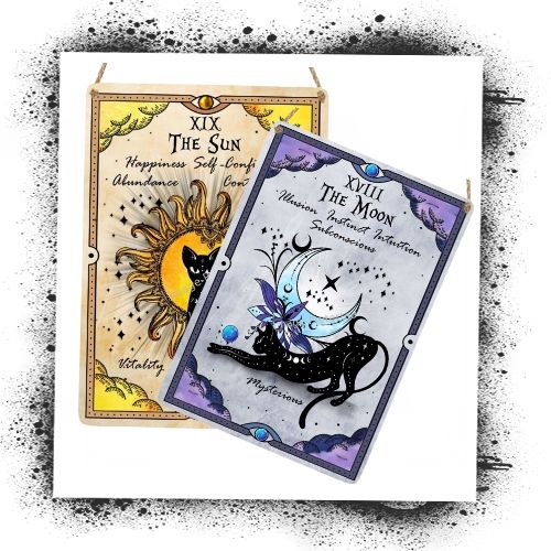 Black Cat Tarot Card Signs