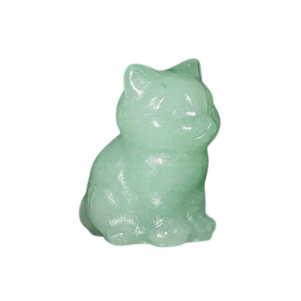 Green Aventurine Crystal Sitting Cat