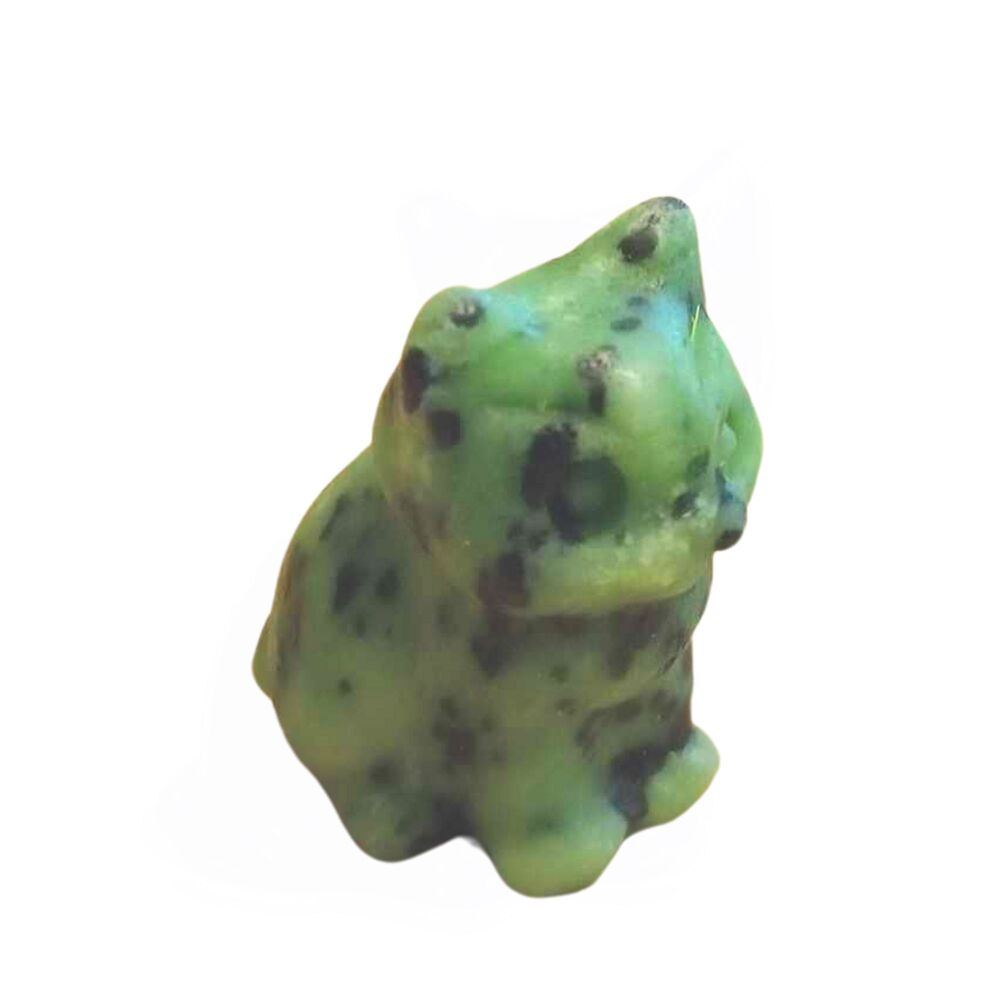 Ruby Zoisite Crystal Sitting Cat