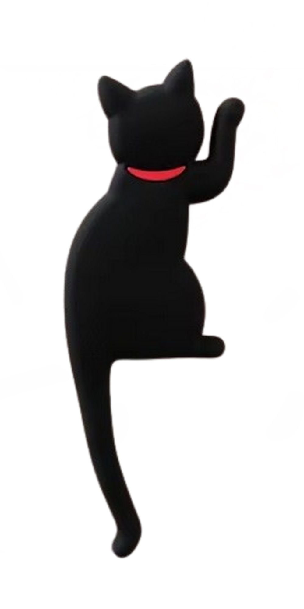 Sitting Cat Magnetic Hook - Black Cat