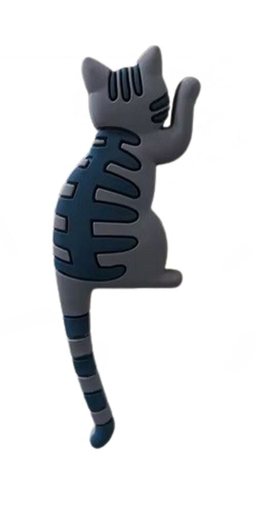 Sitting Cat Magnetic Hook - Tabby Cat