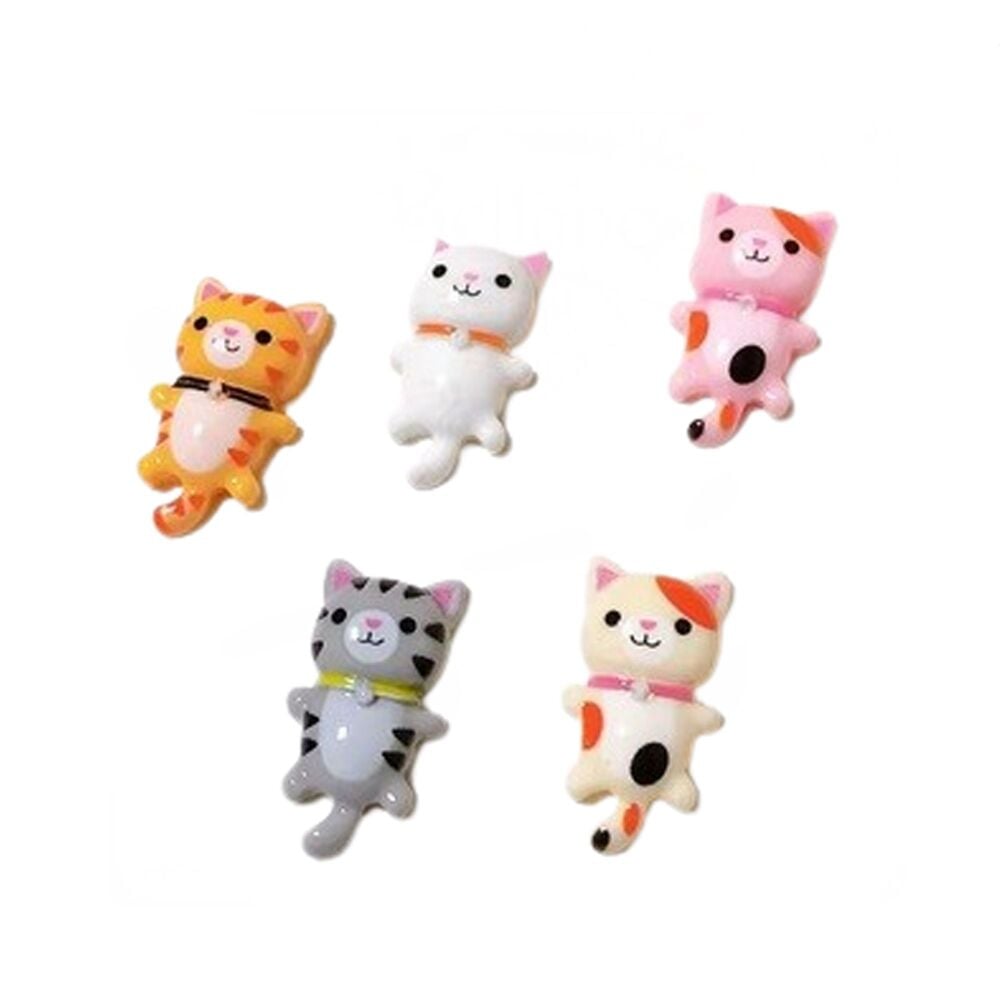 Set of 5 Mini Colourful Cat Magnets