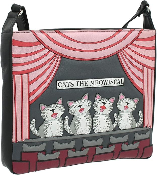 Mala Leather - Cats The Meowsical - Large Cross Body Bag - 717937